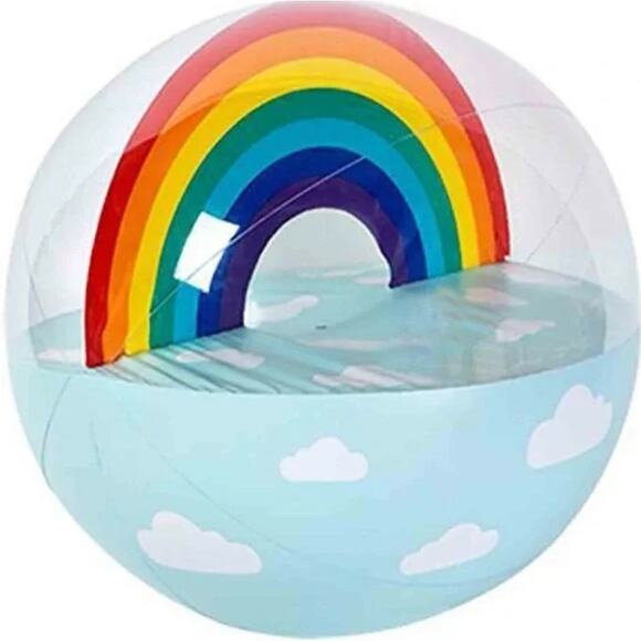 Sunnylife Rainbow Inflatable XL Beach Ball - NIB - Picture 6 of 6